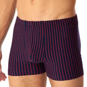 Schiesser Herren Shorts blau Baumwolle & Mix Gestreift