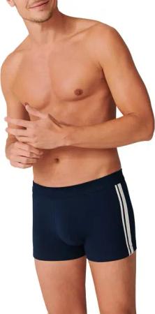 Schiesser Herren Shorts blau Baumwolle & Mix unifarben