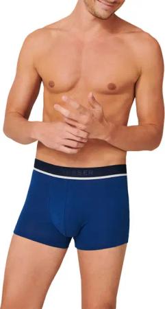 Schiesser Herren Shorts blau Baumwolle & Mix unifarben