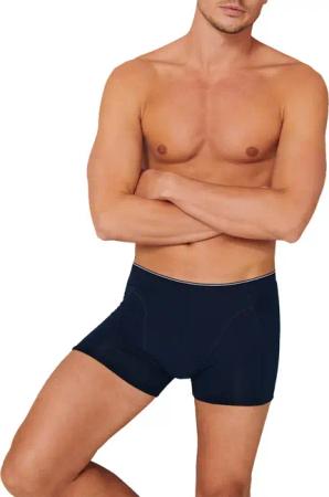 Schiesser Herren Shorts blau Baumwolle & Mix unifarben