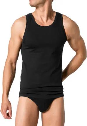 Schiesser Herren Tanktop schwarz Baumwolle & Mix unifarben