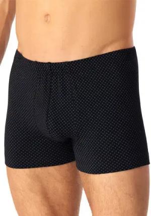 Schiesser Herren Trunk schwarz Baumwolle gemustert