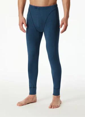 Schiesser Herren Unterwäsche blau Baumwolle & Mix Gestreift