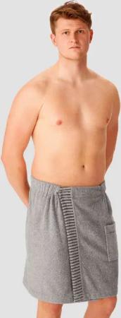 Schiesser Kilt Rom aus weicher Baumwolle, saugstark und 3-fach weitenverstellbar, Kurzform, Frottier, Knöpfe, MADE IN GREEN by OEKO-TEX®