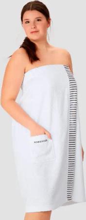 Schiesser Kilt Rom aus weicher Baumwolle, saugstark und 3-fach weitenverstellbar, Kurzform, Frottier, Knöpfe, MADE IN GREEN by OEKO-TEX®