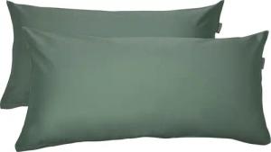 Schiesser Kissenhülle Ella Premium Kissenhüllenset aus feinstem Baumwollsatin, 40x80 cm, (2 Stück), Made in Green