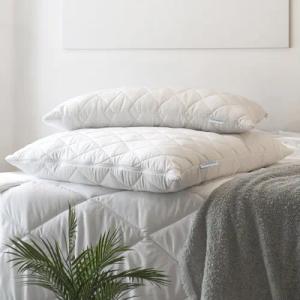 Schiesser Kopfkissen Hygge mit recycelter Füllung und individueller Höhenanpassung, Füllung: hypoallergene Faserfüllung, Bezug: pflegeleichter Mikrofaserbezug, Spar-Set, für Allergiker geeignet