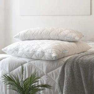 Schiesser Kopfkissen Hygge mit recycelter Füllung und individueller Höhenanpassung, Füllung: hypoallergene Faserfüllung, Bezug: pflegeleichter Mikrofaserbezug, Spar-Set, für Allergiker geeignet