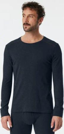 Schiesser Langarmshirt Comfort Fit farblich abgesetzte Nähte, langärmelig