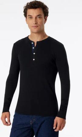 Schiesser Langarmshirt Freizeit Revival Karl-Heinz schwarz Herren