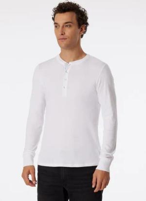 Schiesser Langarmshirt Freizeit Revival Karl-Heinz weiss Herren