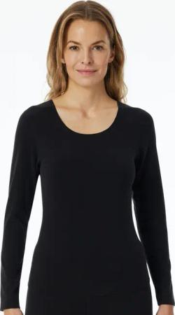 Schiesser Langarmshirt "Invisible Soft Warming" mit offen geschnittenen Kanten und flachen Nähte