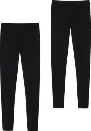 Schiesser Leggings Luxury (2-tlg) Blickdicht thermo-Leggins lange