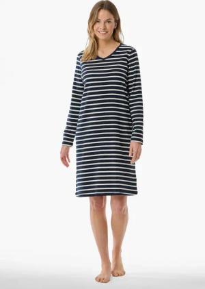 Schiesser Nachthemd "Casual Essentials" Packung, Außentaschen mit leichtem V-Ausschnitt