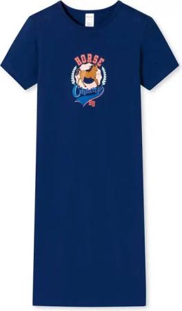 Schiesser Nachthemd kurzarm - Horse World Organic Cotton Nacht-hemd schlafmode sleepwear