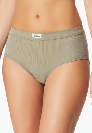Schiesser Panty "Revival Kollektion" mit platziertem Rippmuster und breitem Bundgummi