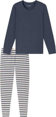 Schiesser Pyjama Casual Basics (2 tlg) Schlafanzug, Pyjama Set, Nachtwäsche