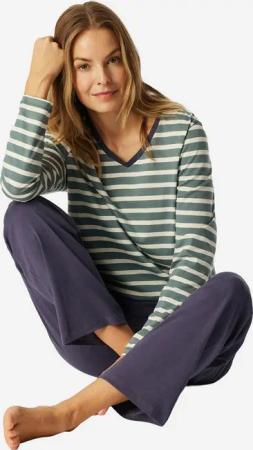 Schiesser Pyjama Casual Essentials (2 tlg) schlafanzug schlafmode bequem