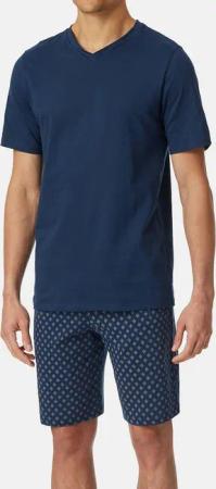 Schiesser Pyjama Casual Essentials (Set, 2 tlg) Schlafanzug - Baumwolle - Atmungsaktiv