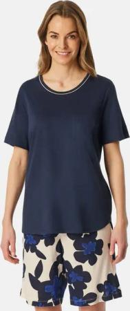 Schiesser Pyjama Comfort Nightwear (Set, 2 tlg) Schlafanzug - Atmungsaktiv - Set aus T-Shirt und kurzer Hose