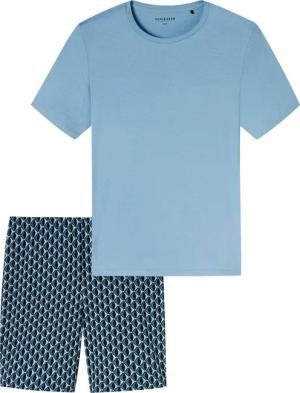 Schiesser Pyjama Herren-Shorty Single-Jersey gemustert