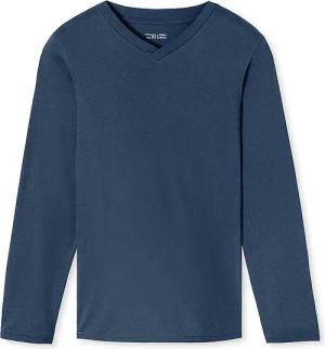 SCHIESSER Pyjama Langarmshirt MIX + RELAX blau | 50