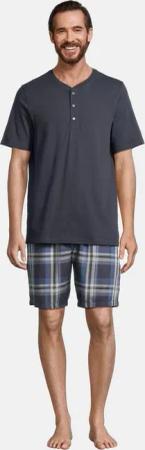 Schiesser Pyjama Night & Home (Set, 2 tlg) Schlafanzug - Baumwolle - Atmungsaktiv - Hose mit seitlichen Taschen