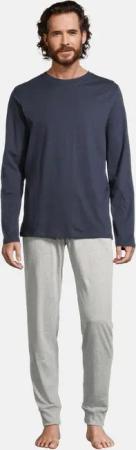 Schiesser Pyjama Night & Home (Set, 2 tlg) Schlafanzug - Baumwolle - Atmungsaktiv - Hose mit seitlichen Taschen