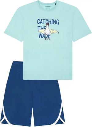 Schiesser Pyjama Nightwear Cotton (Set, 2 tlg) Schlafanzug - Baumwolle - Atmungsaktiv