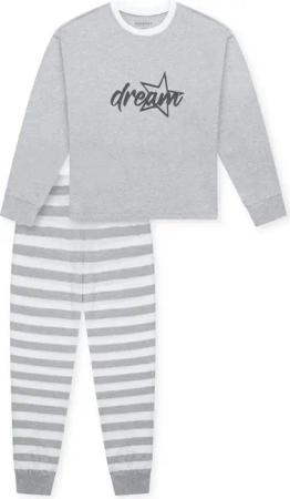 Schiesser Pyjama Nightwear (Set, 2 tlg) Schlafanzug - Baumwolle - Atmungsaktiv - Shirt mit Schriftzug