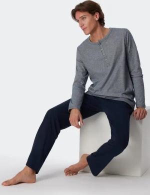 Schiesser Pyjama selected! premium inspiration (2 tlg) mit praktischer Knopfleiste