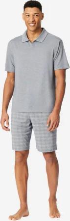 Schiesser Pyjama Selected Premium Jacquard (2 tlg) Schlafanzug, Pyjama Set, Nachtwäsche