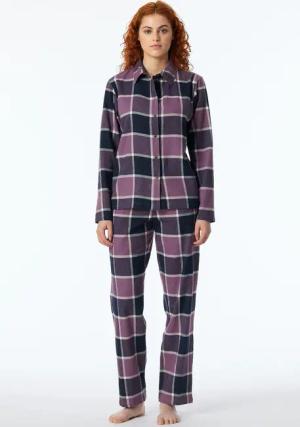 Schiesser Pyjama "Selected Premium Warming" 2 tlg. mit klassischem Karomuster