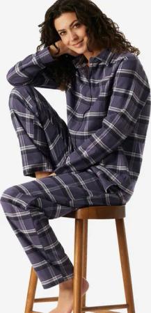 Schiesser Pyjama Selected Premium Warming (2 tlg) schlafanzug schlafmode bequem