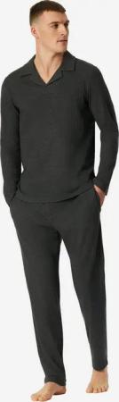 Schiesser Pyjama Selected Premium Warming (2 tlg) schlafanzug schlafmode bequem