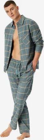 Schiesser Pyjama Selected Premium Warming (2 tlg) schlafanzug schlafmode bequem