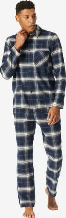 Schiesser Pyjama Selected Premium Warming (2 tlg) schlafanzug schlafmode bequem