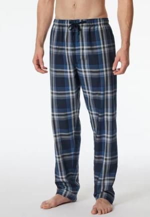 Schiesser Pyjamahose "Mix + Relax" funktionale Knopfleiste, Bindeband, seitliche Taschen