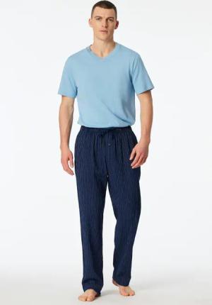 Schiesser Pyjamahose "Mix + Relax" mit seitlichen Eingrifftaschen, Bindeband