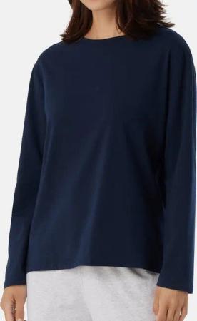 Schiesser Pyjamaoberteil Mix & Relax Organic Cotton (1-tlg) Schlafanzug Shirt langarm - Baumwolle