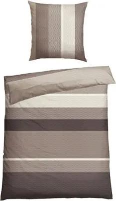 Schiesser Renforcé-Bettwäsche »Endy Stripes« - grau