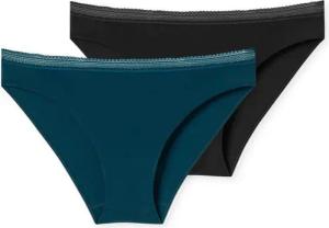 Schiesser Rioslip Cotton Lace (2er-Pack) mit femininem Spitzenband am Bund