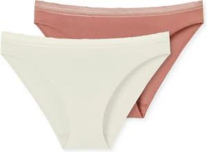 Schiesser Rioslip Cotton Lace (2er-Pack) mit femininem Spitzenband am Bund