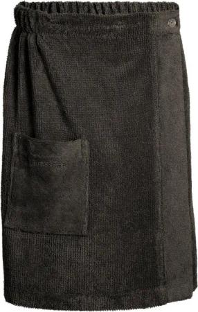 Schiesser Sarong Saunakilt Turin für Herren in angesagter Reiskornoptik, Frottier, Knöpfe