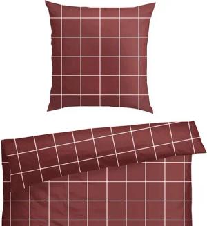 Schiesser Satin-Bettwäsche »Josh« - rostrot