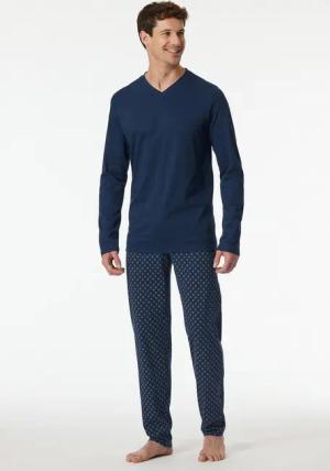 Schiesser Schlafanzug Casual Essentials (2 tlg) mit V-Ausschnitt