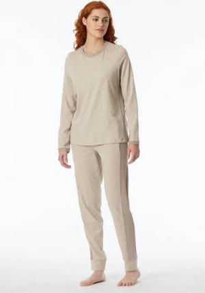 Schiesser Schlafanzug Casual Nightwear (1 tlg) Bündchen, Taschen, Kordel, Ripp-Einsätze