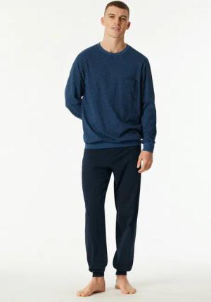 Schiesser Schlafanzug Comfort Essentials (2 tlg) mit angenehmen Bündchen