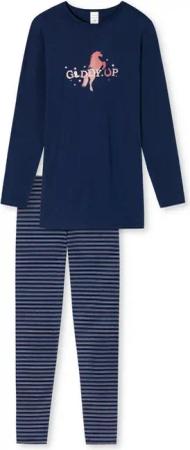 Schiesser Schlafanzug Glddy Up Pferde Gr. 140