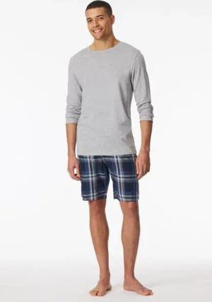 Schiesser Shirt langarm | Bio-Baumwolle | grau-meliert